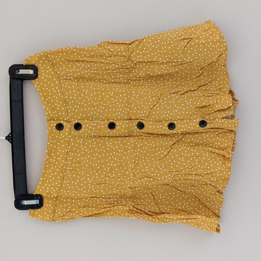 Bershka Yellow Mini Skirt